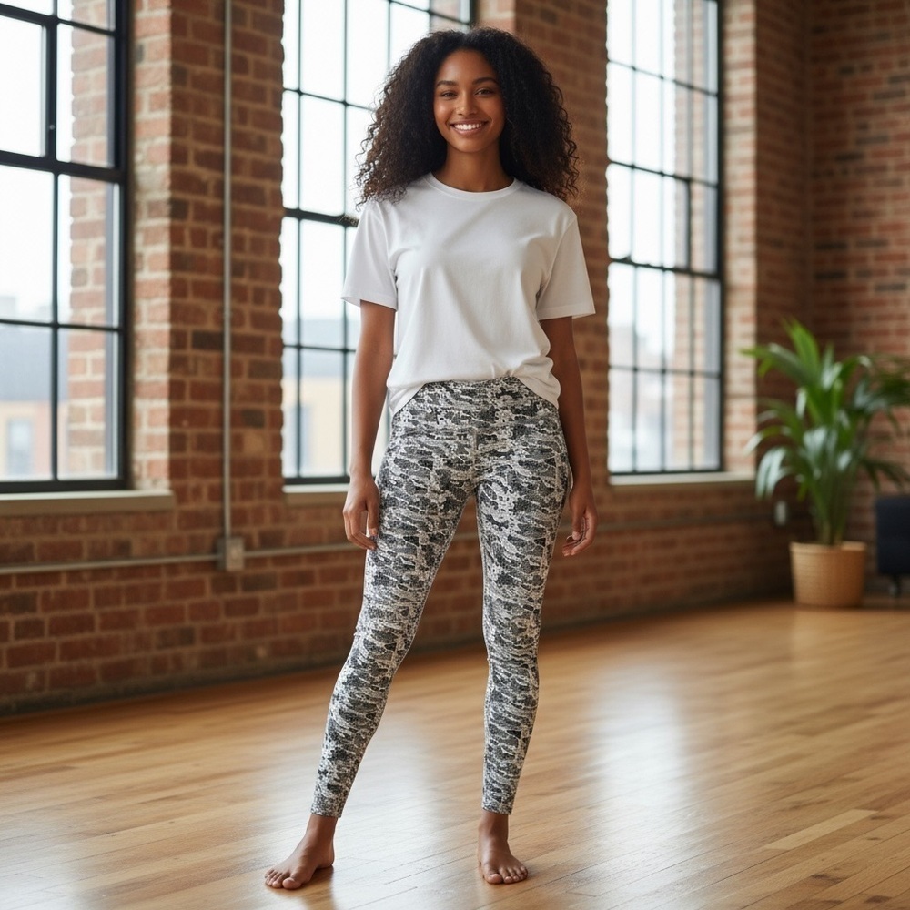 Spyder Leggings Women’s Medium Black White Full Length